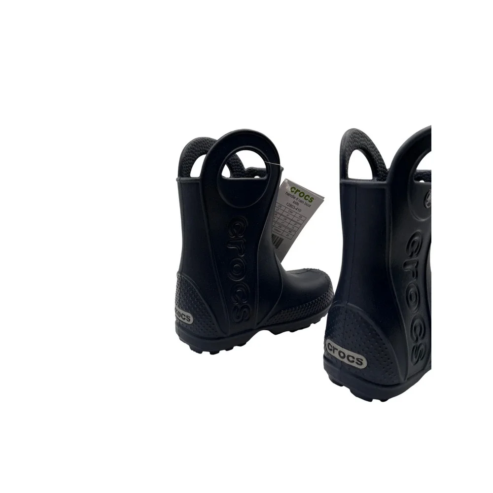 Crocs Kids Handle It Rain‎ Boot Navy Blue Waterproof Pull On 12803-410 Size C7